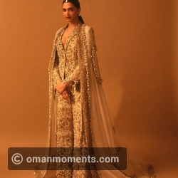 The superstar's look for the NMACC launch.