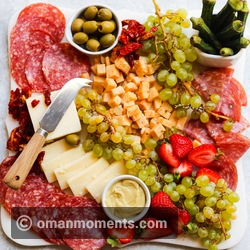 Salami & Cheese Charcuterie Board