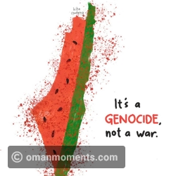 Map of Palestine with Watermelon Motif