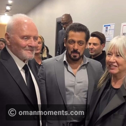 Salman Khan with Anthony Hopkins